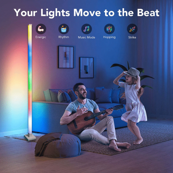 LED lumière d'angle moderne, avec synchronisation de la musique – Image 4