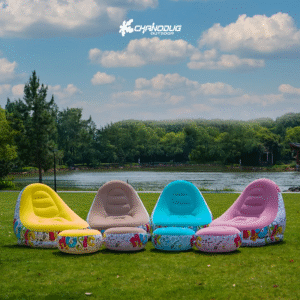 pouf gonflable en pvc