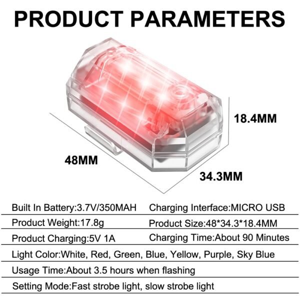 Kit Voiture rechargeable à LED sans Fil Haute luminosité – Image 6