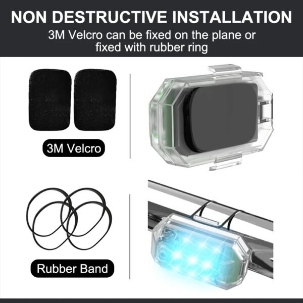 Kit Voiture rechargeable à LED sans Fil Haute luminosité – Image 5