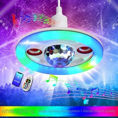 smile disco music light bluetooth avec telecomande 48w
