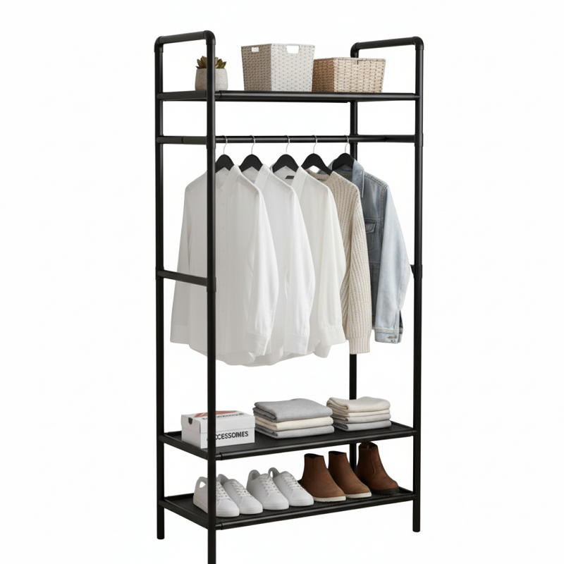 منظم ملابس متكامل بـ4 طوابق + علاقة – Image 2