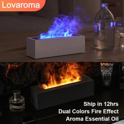 Flame Aroma Diffuser Air Humidifier with 7 colors