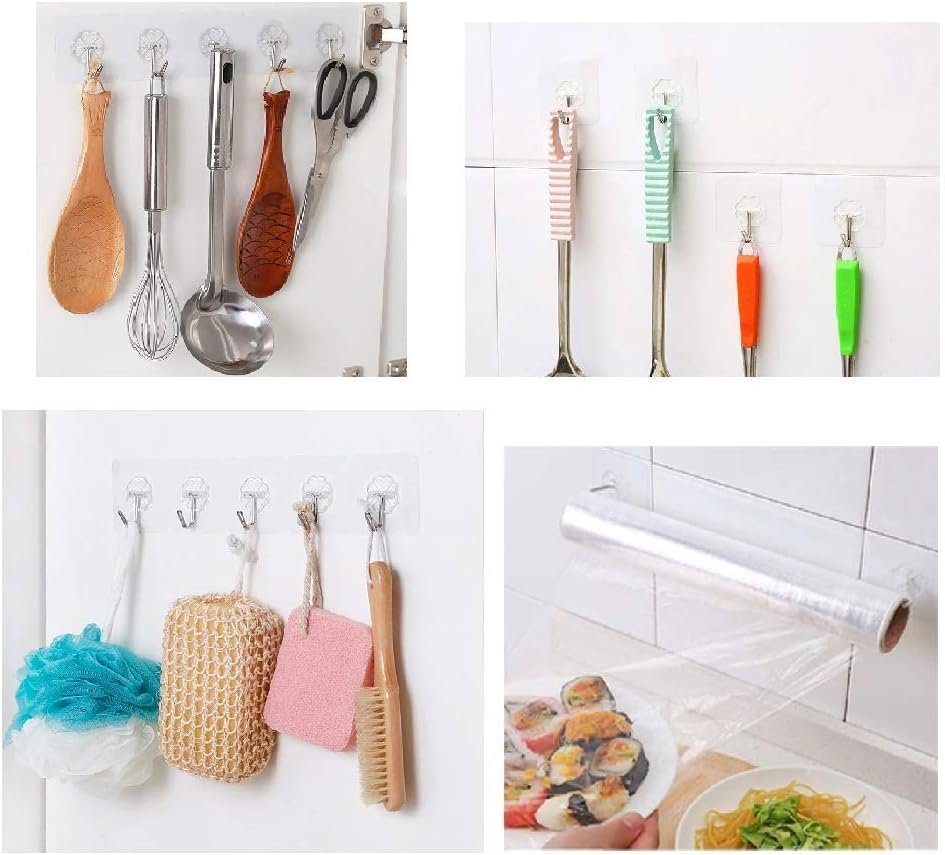 خطافات لاصقة متعددة الاستعمال بدون حفر. – تثبيت قوي 50قطعة – Image 5