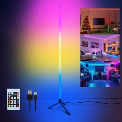 Lampe d’angle LED multicolore avec bluetooth