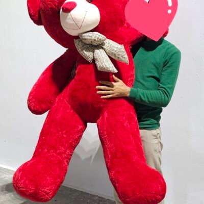 peluche nounours  rouge 180cm