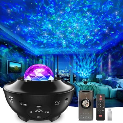 Projecteur de ciel étoilé LED, veilleuse Bluetooth, lecteur de musique